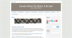 Desktop Screenshot of learnhowtoknitascarf.com