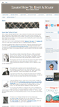 Mobile Screenshot of learnhowtoknitascarf.com