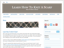Tablet Screenshot of learnhowtoknitascarf.com